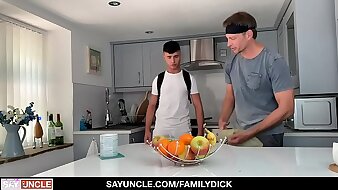 FamilyDick -  Receiving A Dick With an increment of Foot Kneading From Stepson